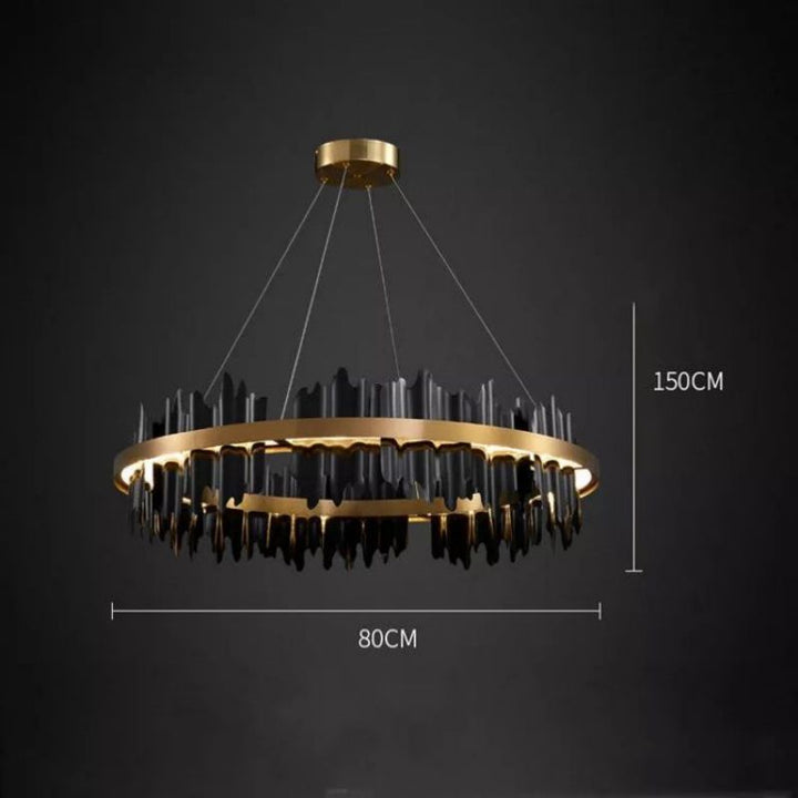 Hill Modern Sculpture Round Chandelier - ebuylight