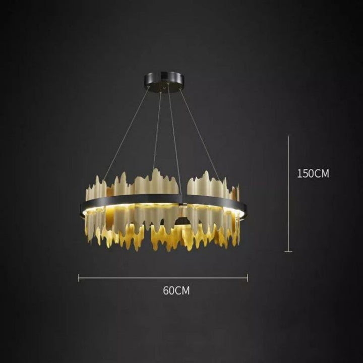 Hill Modern Sculpture Round Chandelier - ebuylight