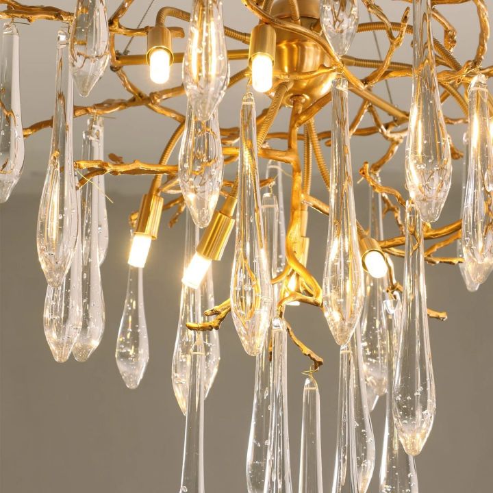 Icicle Crystal Luxury Branch Chandelier - ebuylight