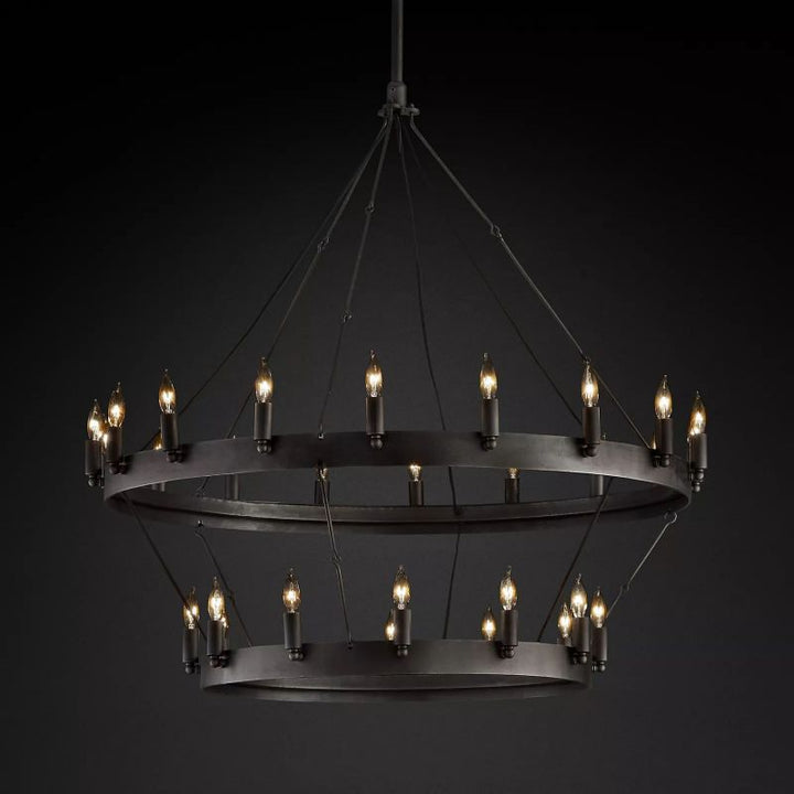 Camino Vintage Candelabra 2-Tier Chandelier - ebuylight