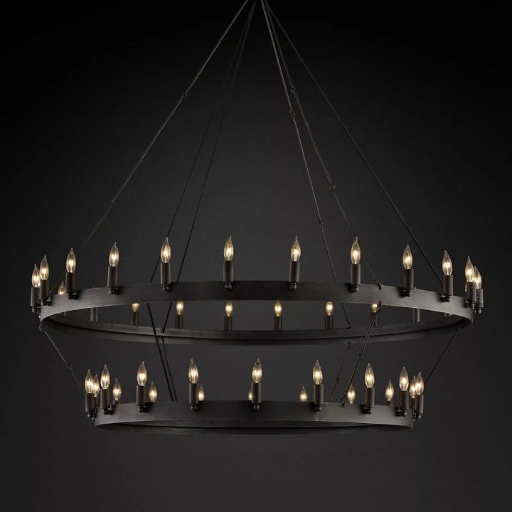 Camino Vintage Candelabra 2-Tier Chandelier - ebuylight