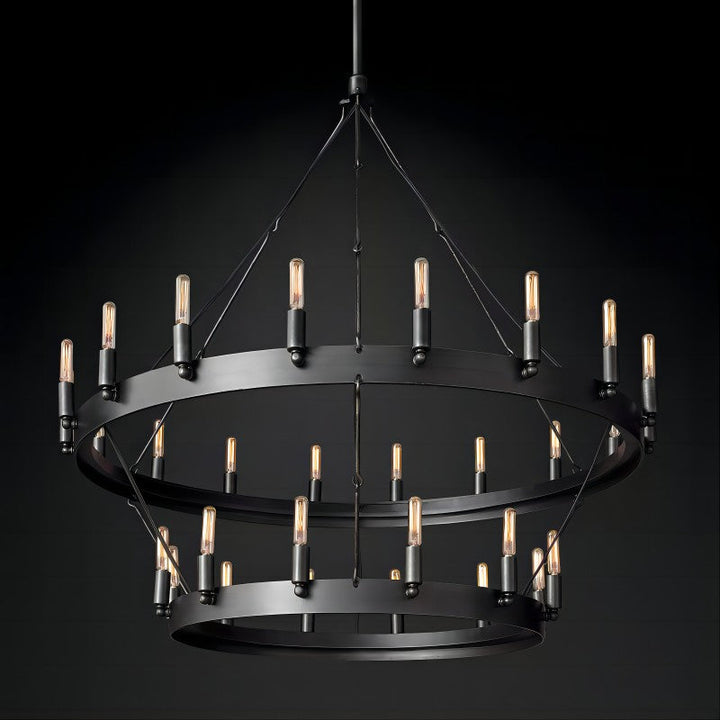 Camino Vintage Filament 2-tier Chandelier - ebuylight