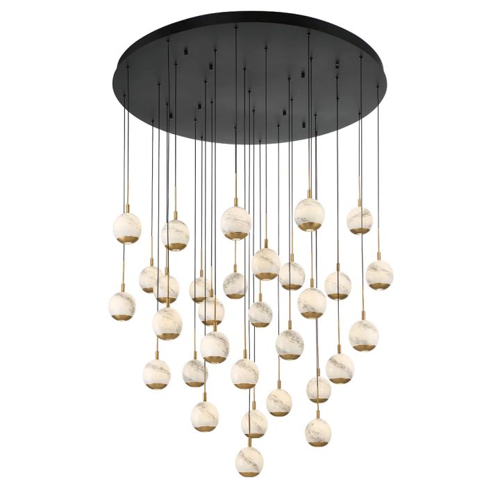 Kimma Lights Round LED Chandelier - ebuylight