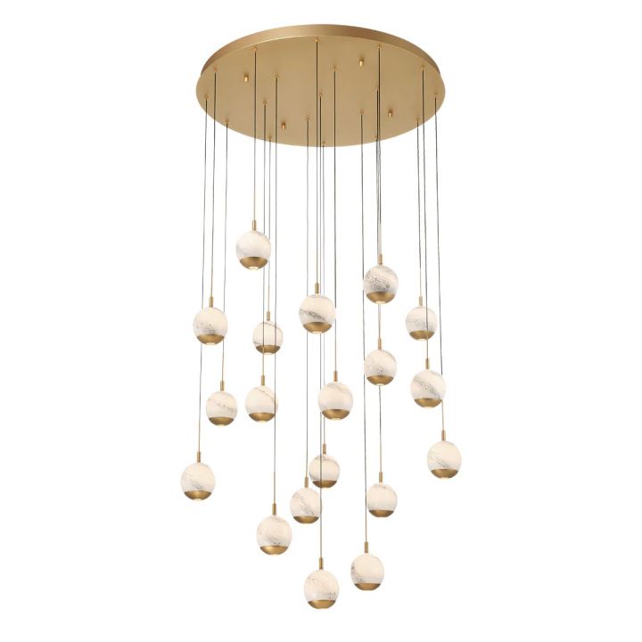 Kimma Lights Round LED Chandelier - ebuylight