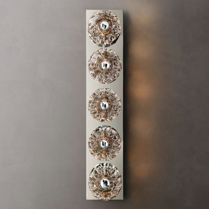 Kristal Clear Glass Linear Grand Wall Sconce - ebuylight