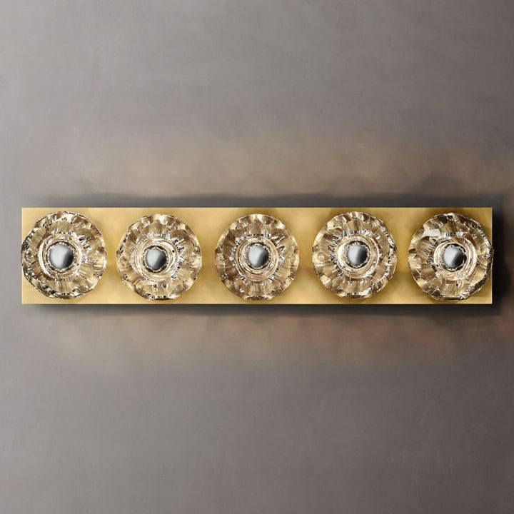 Kristal Clear Glass Linear Grand Wall Sconce - ebuylight