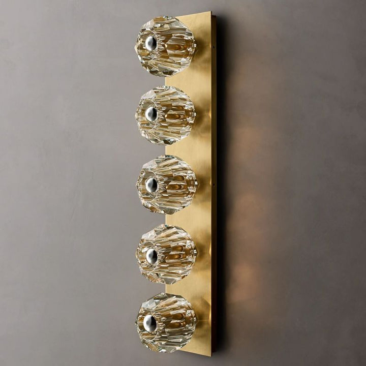 Kristal Clear Glass Linear Grand Wall Sconce - ebuylight