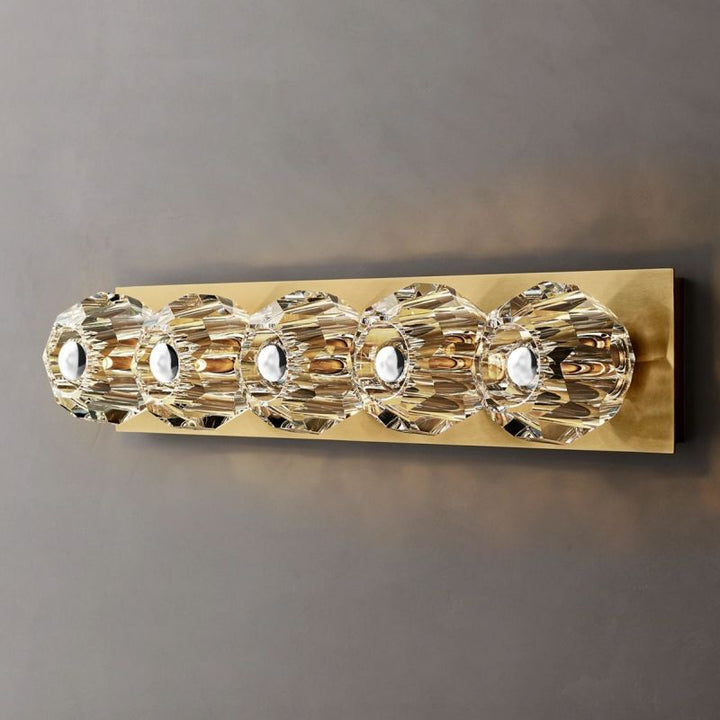 Kristal Clear Glass Linear Grand Wall Sconce - ebuylight