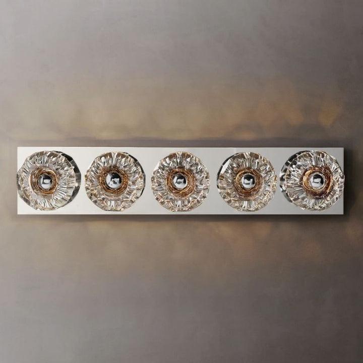 Kristal Clear Glass Linear Grand Wall Sconce - ebuylight