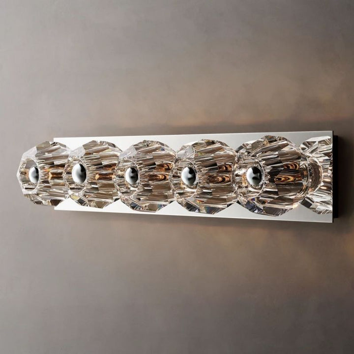 Kristal Clear Glass Linear Grand Wall Sconce - ebuylight