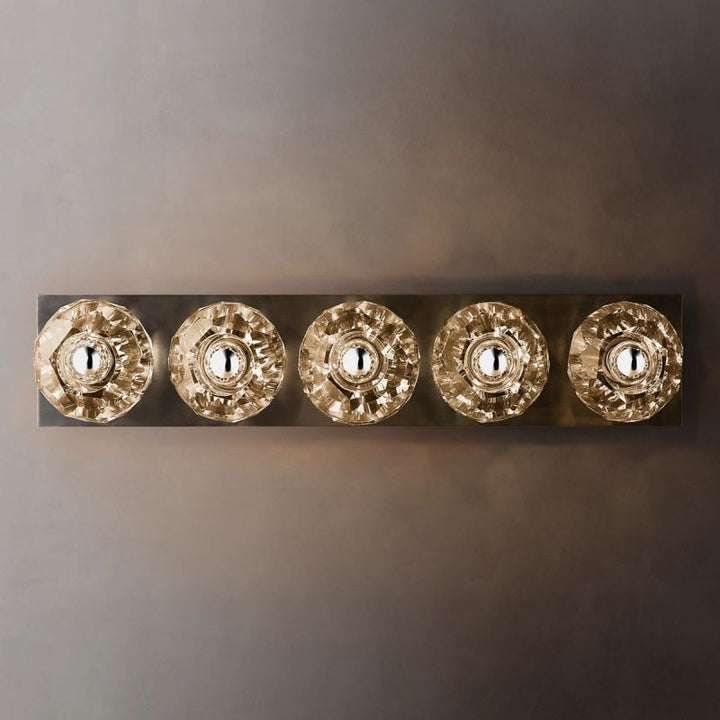 Kristal Clear Glass Linear Grand Wall Sconce - ebuylight