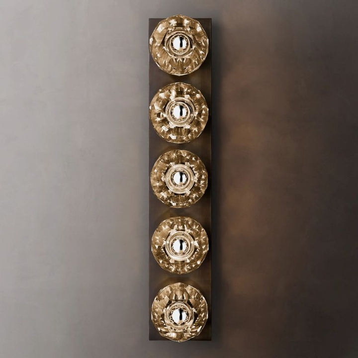 Kristal Clear Glass Linear Grand Wall Sconce - ebuylight