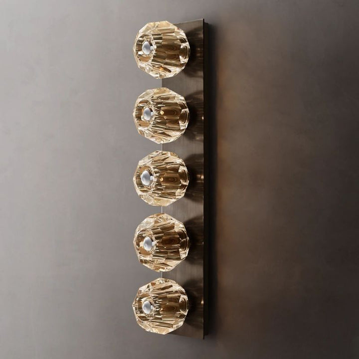 Kristal Clear Glass Linear Grand Wall Sconce - ebuylight