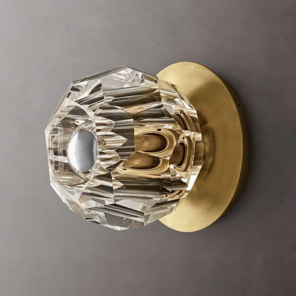 Kristal Clear Glass Petite Wall Sconce - ebuylight