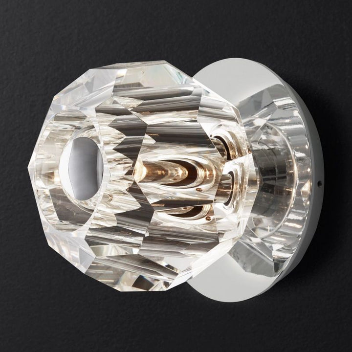 Kristal Clear Glass Petite Wall Sconce - ebuylight