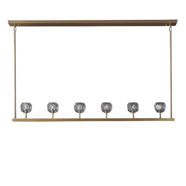 Kristal Glass Linear Chandelier 60" - ebuylight