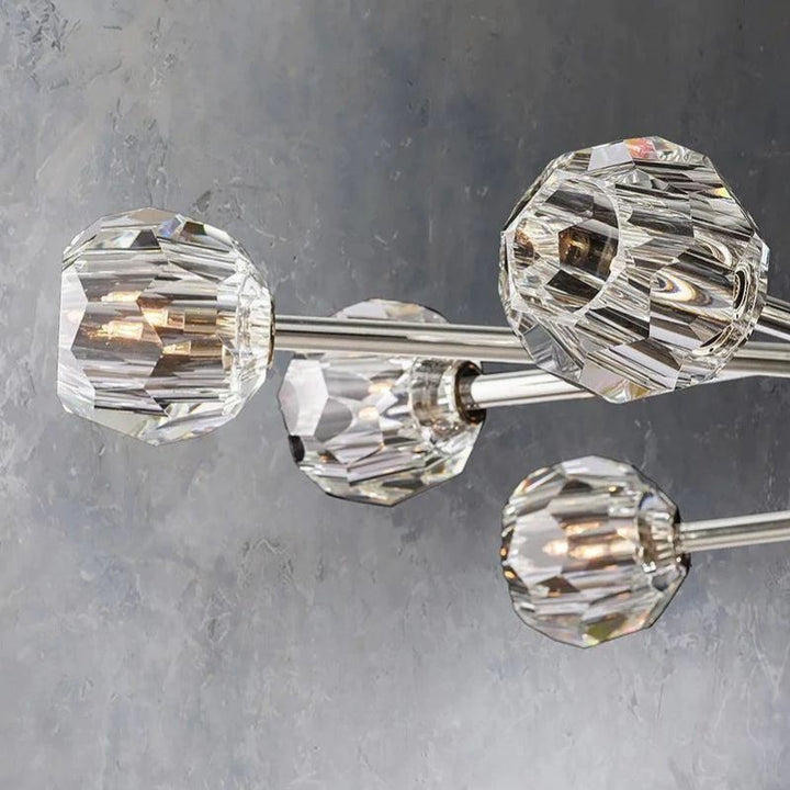 Kristal Glass Oval Chandelier 72" - ebuylight