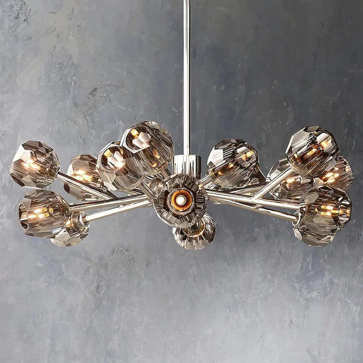 Kristal Glass Round Chandelier 36" - thebelacan