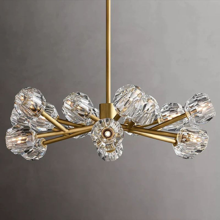 Kristal Glass Round Chandelier 36" - thebelacan