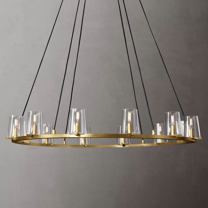 Kuseau Glass Round Chandelier 48" - ebuylight