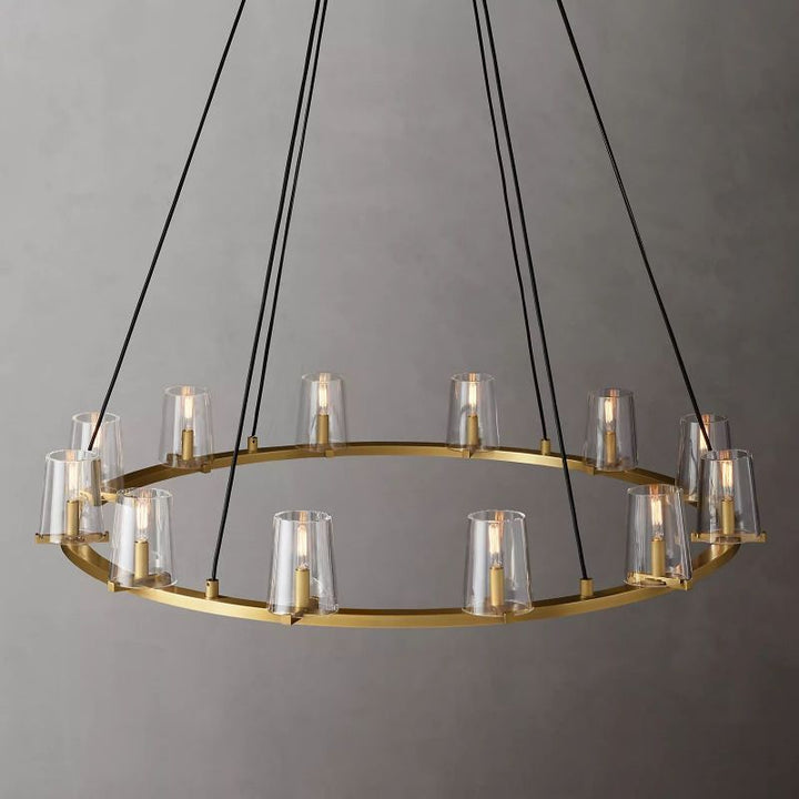 Kuseau Glass Round Chandelier 48" - ebuylight