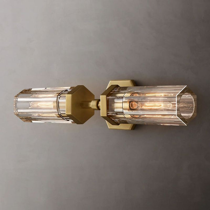 Lambert Hexagonal Linear Short Wall Sconce - ebuylight