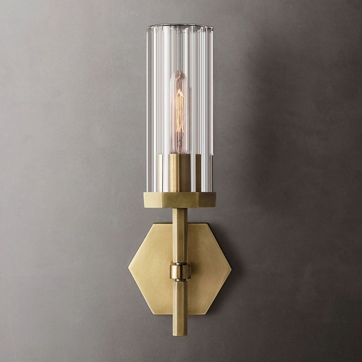 Lambert Hexagonal Short Wall Sconce - ebuylight