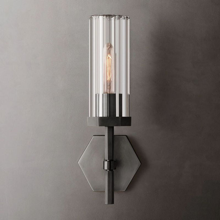 Lambert Hexagonal Short Wall Sconce - ebuylight