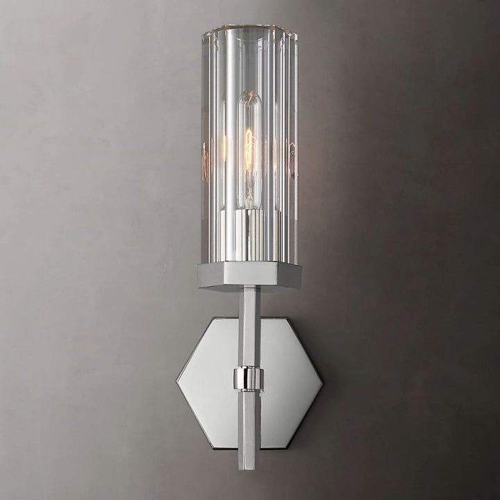 Lambert Hexagonal Short Wall Sconce - ebuylight