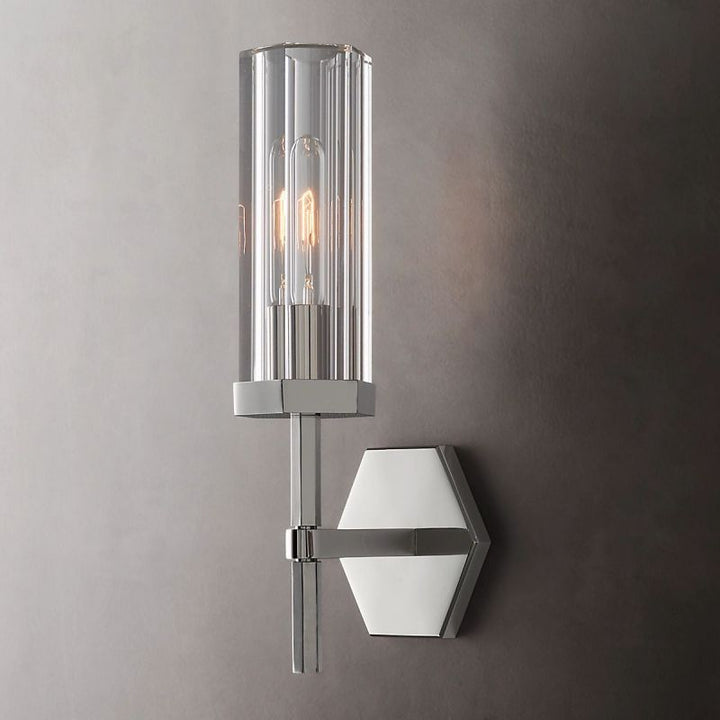 Lambert Hexagonal Short Wall Sconce - ebuylight