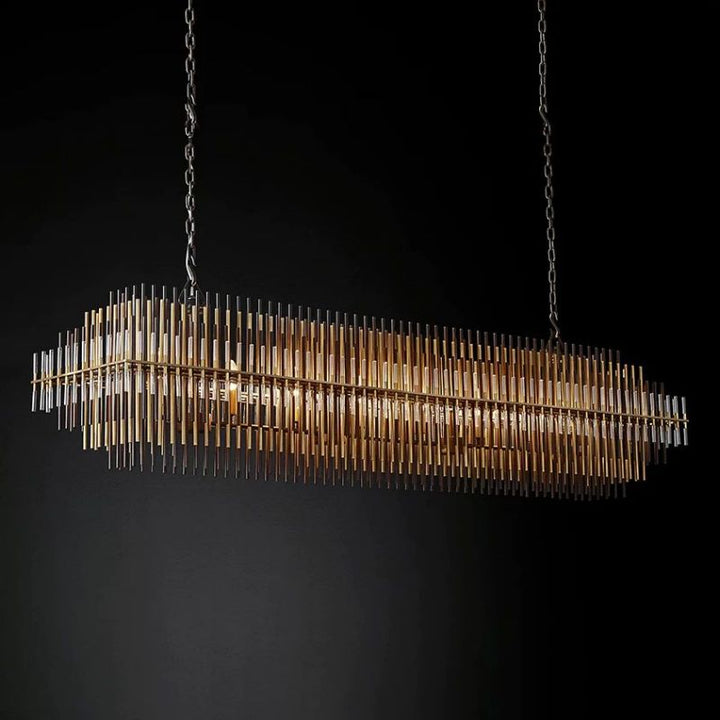 Liliam Rectangular Chandelier 54" - ebuylight