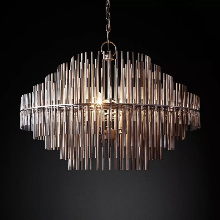 Liliam Sculpture Round Chandelier 32" - ebuylight