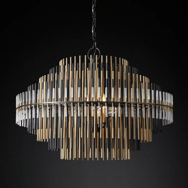 Liliam Sculpture Round Chandelier 32" - ebuylight