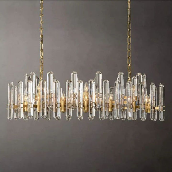 Browning Prism Linear Chandelier 54"