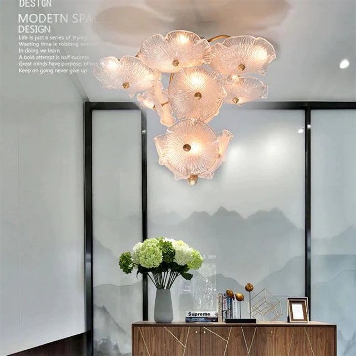 Magnolia Modern Luxury Branch Chandelier For Staircase - ebuylight