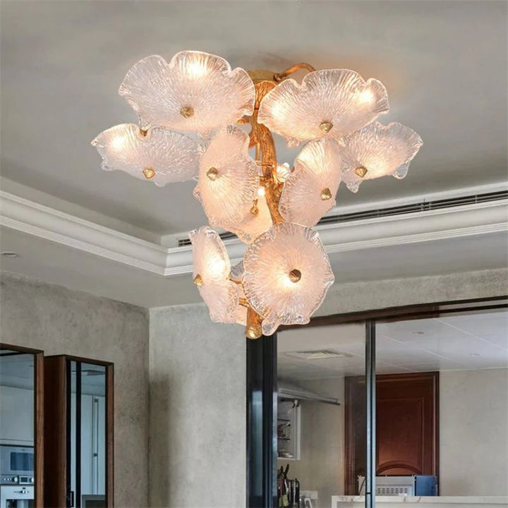 Magnolia Modern Luxury Branch Chandelier For Staircase - ebuylight