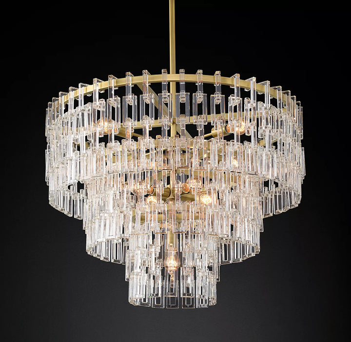 Margerie 3-Tier Round Chandelier 36" - ebuylight