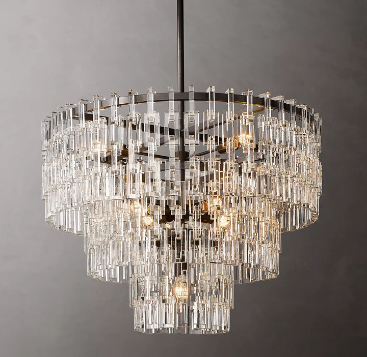 Margerie 3-Tier Round Chandelier 36" - ebuylight