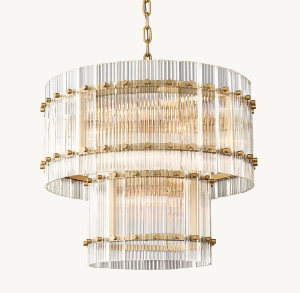 Marquis Two-Tier Round Chandelier 22"