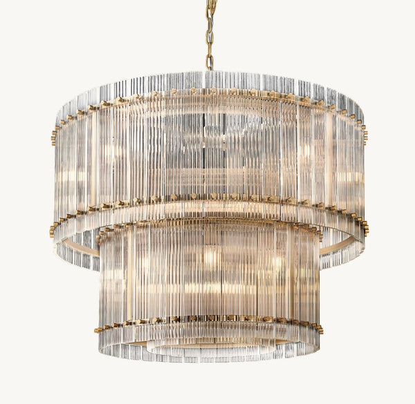 Marquis Two-Tier Round Chandelier 37"