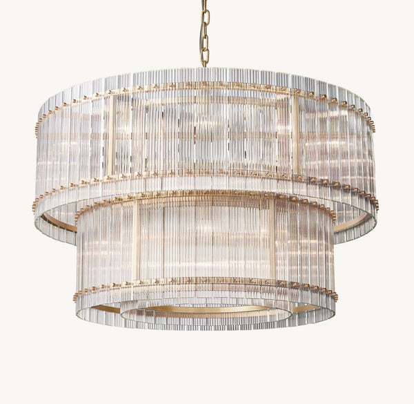 Marquis Two-Tier Round Chandelier 48"