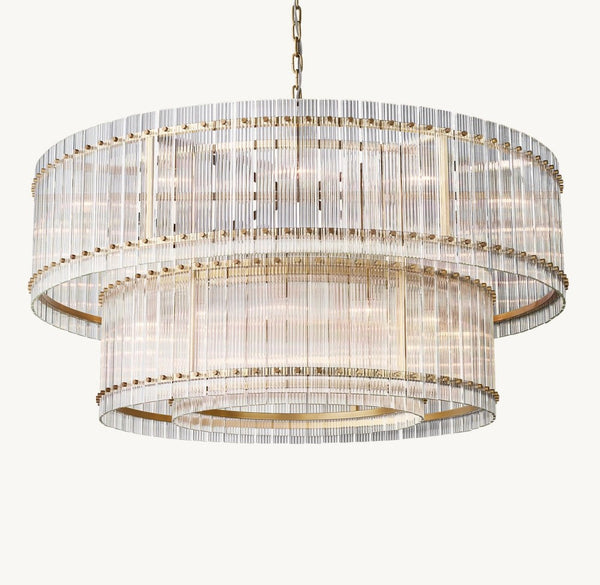 Marquis Two-Tier Round Chandelier 60"