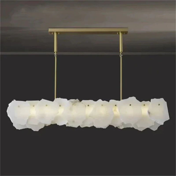 Nasile Linear Alabaster Chandelier (Rod) - thebelacan