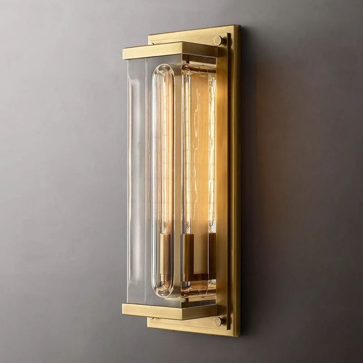 Outdoor Rectangular Grand Wall Sconce - thebelacan