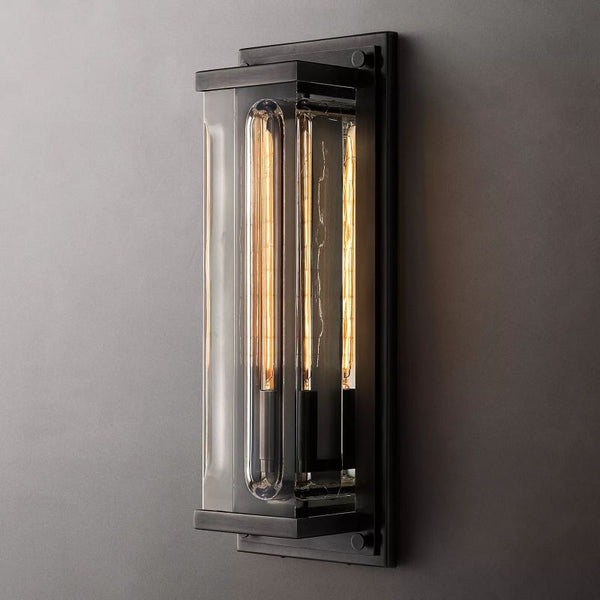 Outdoor Rectangular Grand Wall Sconce - thebelacan