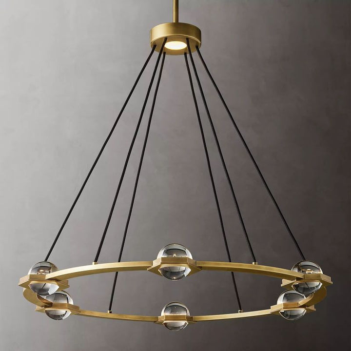 Planet Round Chandelier 36" - thebelacan