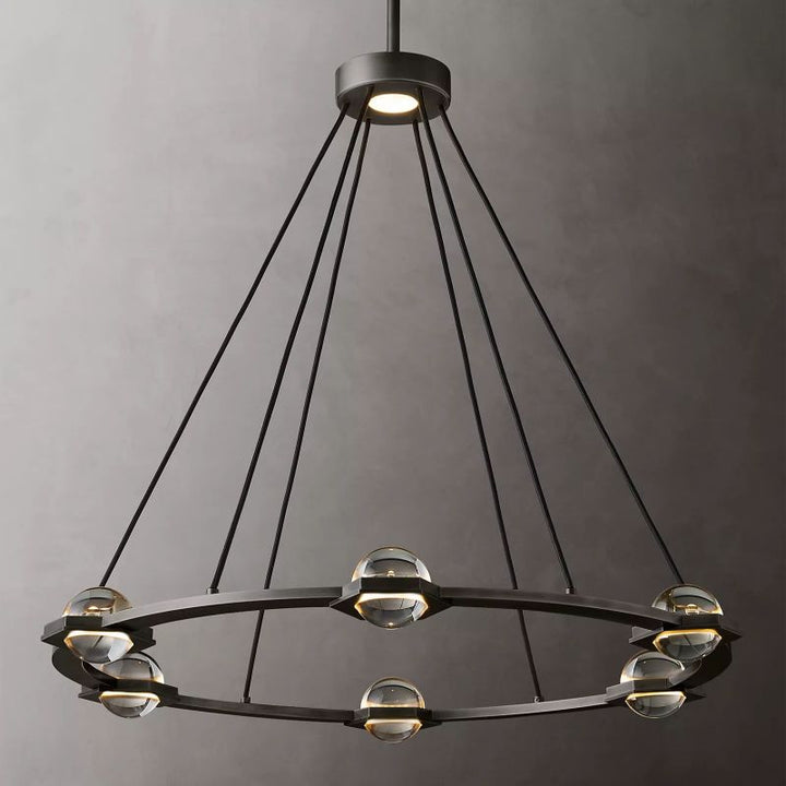 Planet Round Chandelier 36" - thebelacan