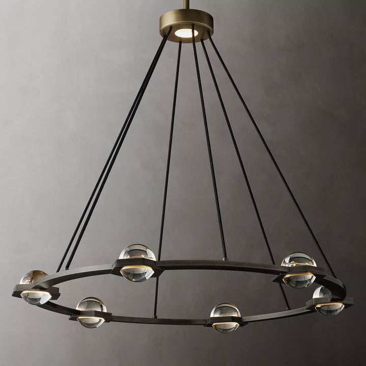 Planet Round Chandelier 36" - thebelacan