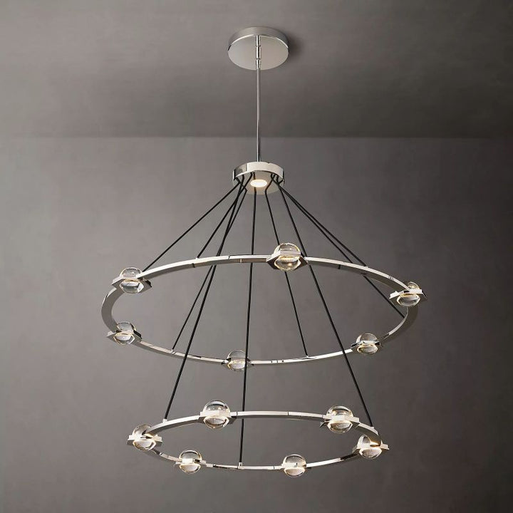 Planet Two-tier Round Chandelier 48" - thebelacan