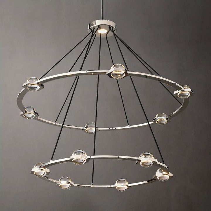 Planet Two-tier Round Chandelier 48" - thebelacan